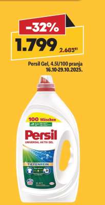 Persil Gel, 4,5l/100 pranja