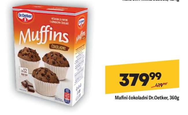 Mafini čokoladni Dr.Oetker 360g