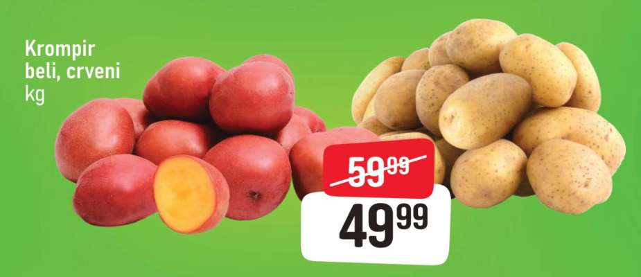 Krompir beli crveni