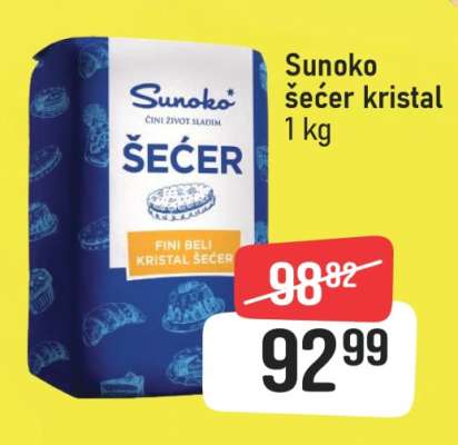 Sunoko šećer kristal 1 kg