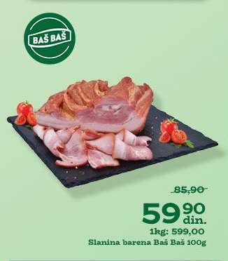 Slanina barena Baš Baš 100g
