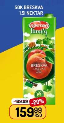 Sok Breskva 1.5l Nektar