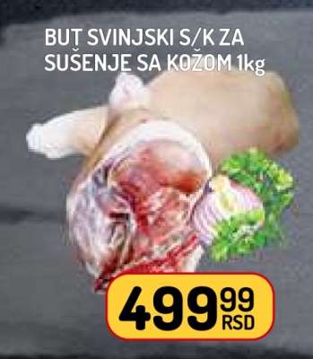 But svinjski s/k za sušenje sa kožom 1kg
