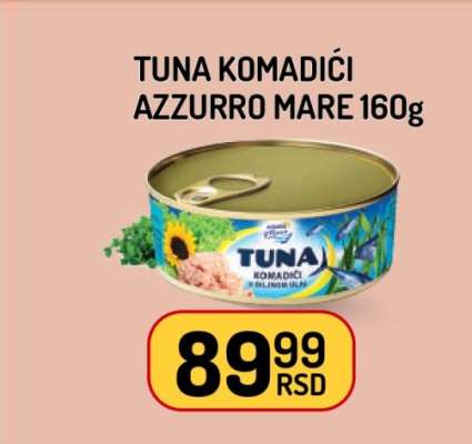 Tuna Komadići Azzurro Mare 160g