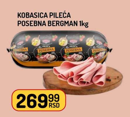 Kobasica Pileća Posebna Bergman 1kg