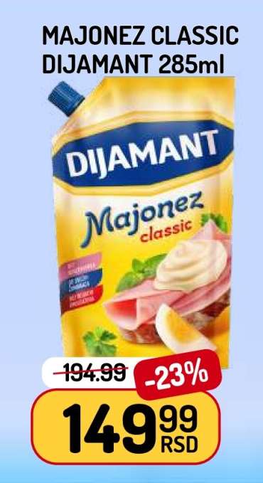 MAJONEZ CLASSIC DIJAMANT 285ml