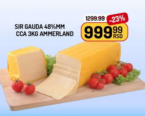 SIR GAUDA 48%MM CCA 3KG AMMERLAND