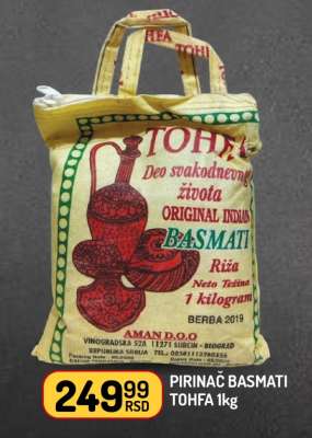 PIRINAČ BASMATI TOHFA 1kg
