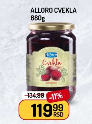 Alloro Cvekla 680g