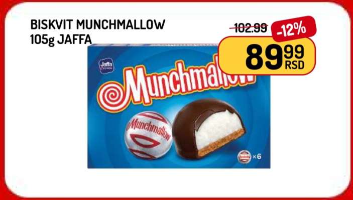 Biskvit Munchmallow 105g Jaffa
