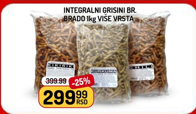 Integralni Grisini Br. Brado 1kg