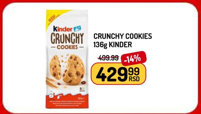 CRUNCHY COOKIES 136g KINDER