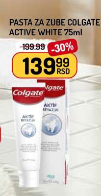 PASTA ZA ZUBE COLGATE ACTIVE WHITE 75ml