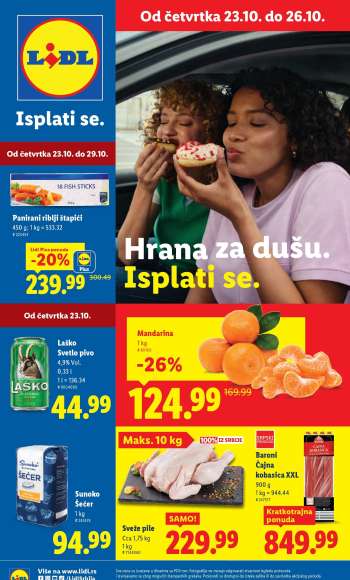 Lidl katalog - 23.10.2025 - 29.10.2025.