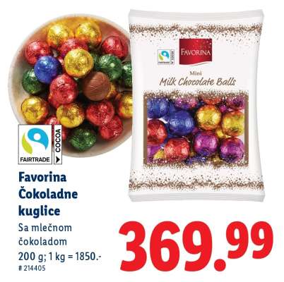 Favorina Čokoladne kuglice