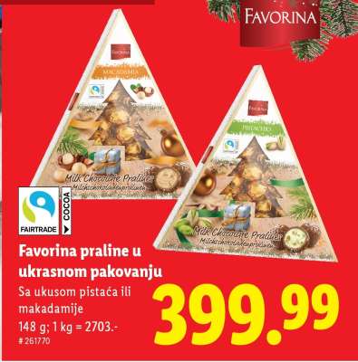 Favorina Praline u ukrasnom pakovanju