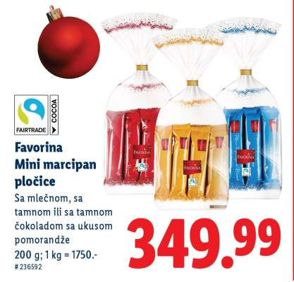 Favorina Mini marcipan pločice