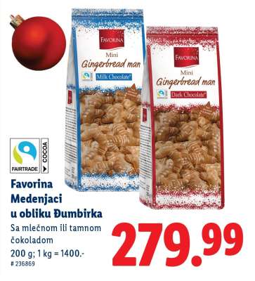 Favorina Medenjaci u obliku Đumbirka
