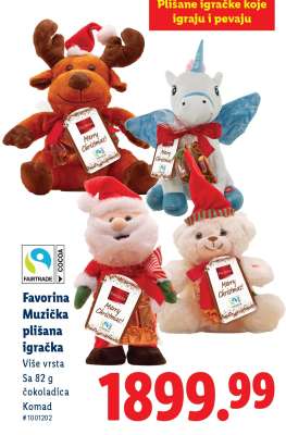 Favorina Muzička plišana igračka