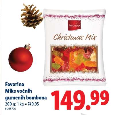 Favorina Miks voćnih gumenih bombona