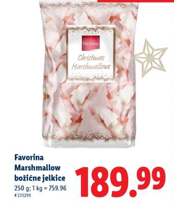 Favorina Marshmallow božične jelkice