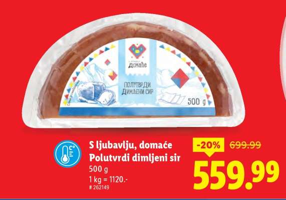 S ljubavlju, domaće Polutvrdi dimljeni sir