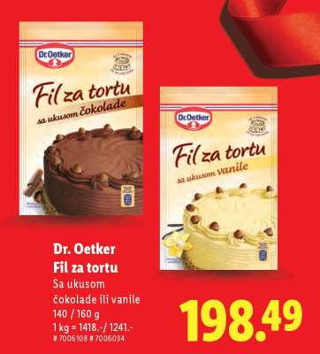 Dr. Oetker Fil za tortu