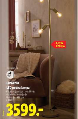 LIVARNO LED podna lampa