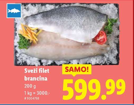 Sveži filet brancina
