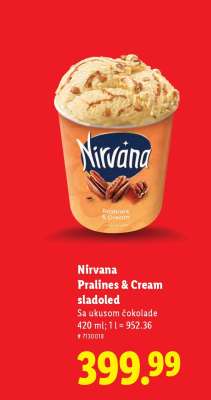 Nirvana Pralines & Cream sladoled