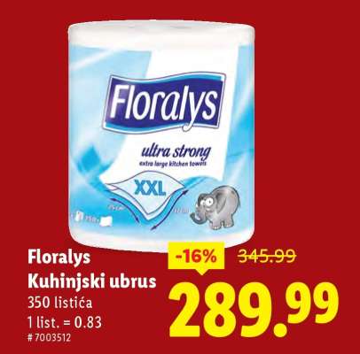 Floralys Kuhinjski ubrus