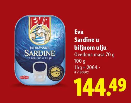 EVA SARDINE u biljnom ulju