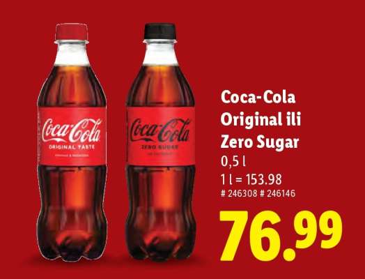 Coca-Cola Original ili Zero Sugar