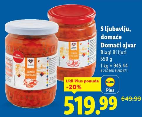 S ljubavlju, domaće Domaći ajvar