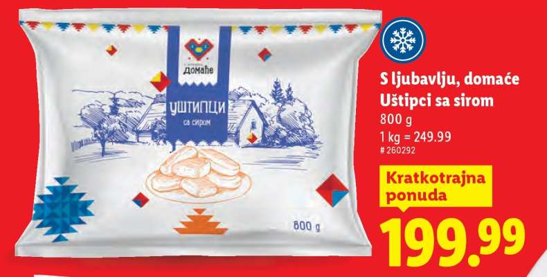 S ljubavlju, domaće Uštipci sa sirom