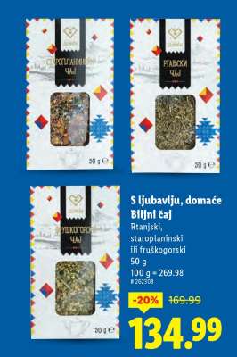 S ljubavlju, domaće Biljni čaj