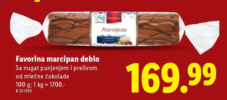 Favorina Marcipan deblo