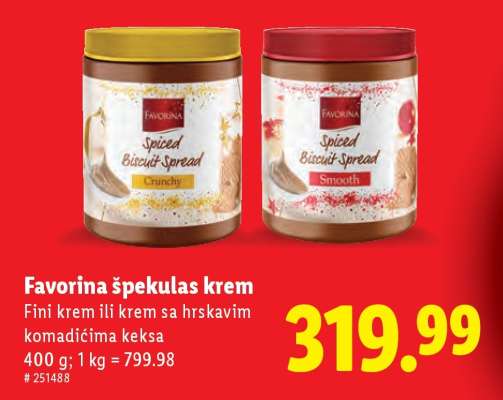 Favorina Špekulas krem