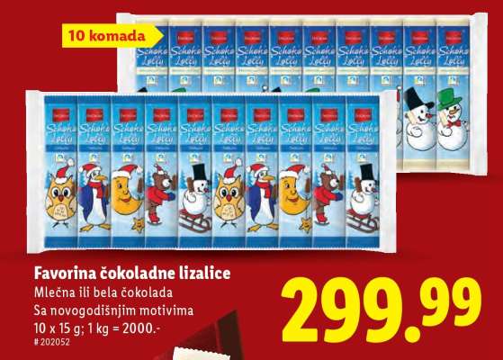 Favorina Čokoladne lizalice