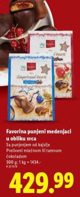 Favorina Punjeni medenjaci u obliku srca