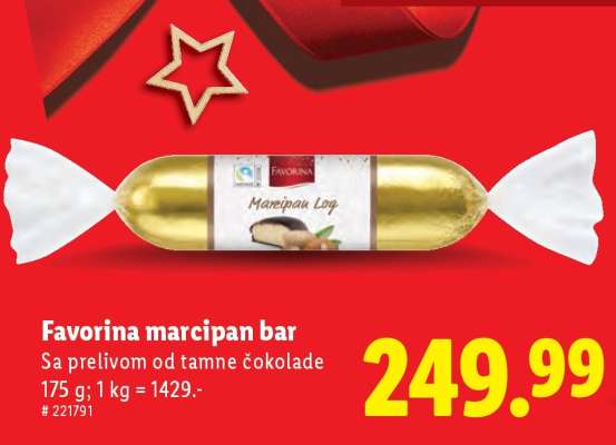 Favorina Marcipan bar