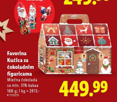 Favorina Kućica sa čokoladnim figuricama