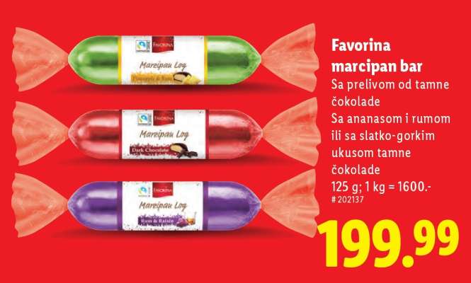 Favorina Marcipan bar