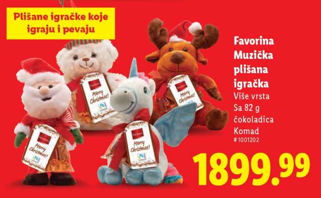 Favorina Muzička plišana igračka
