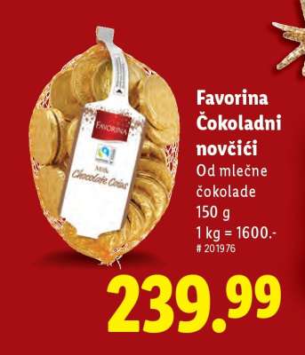Favorina Čokoladni novčići