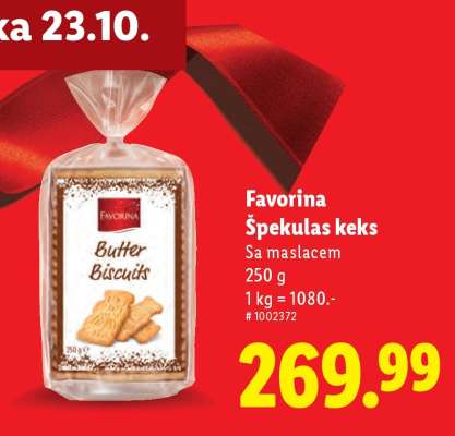 Favorina Špekulas keks