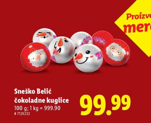 Sneško Belić čokoladne kuglice