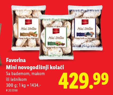 Favorina mini novogodišnji kolači