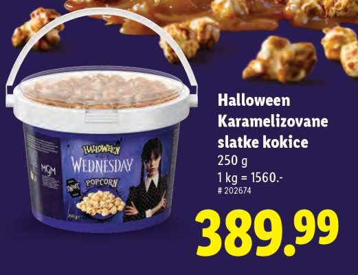 Halloween Karamelizovane slatke kokice