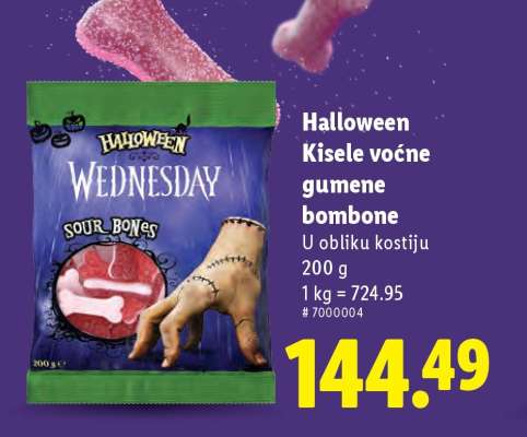 Halloween kisele voćne gumene bombone